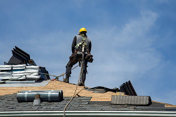 Professional Roof Replacement technician working in Huntington, NY